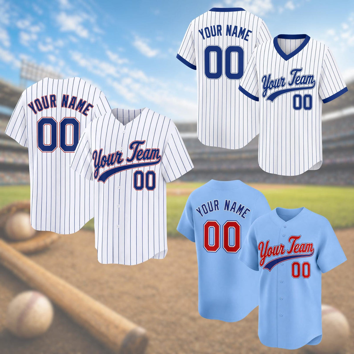 Chicago Cubs Jersey + Full Logo