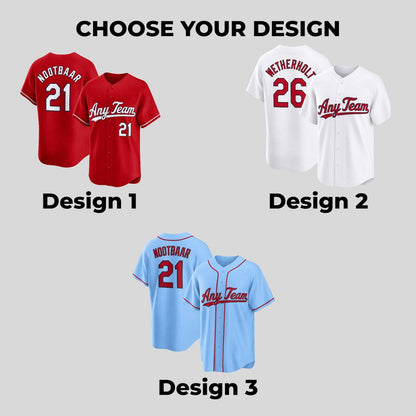 St. Louis Cardinals Jersey + Full Logo