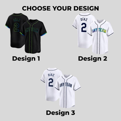 Tampa Bay Rays Jerseys + Full Logo