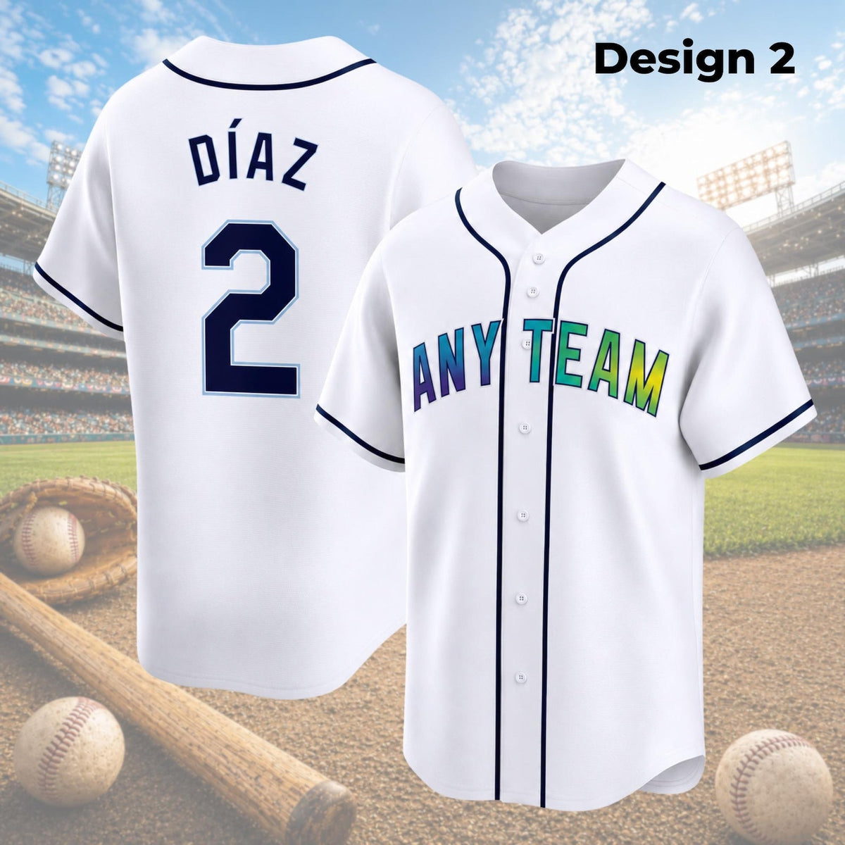 Tampa Bay Rays Jerseys + Full Logo