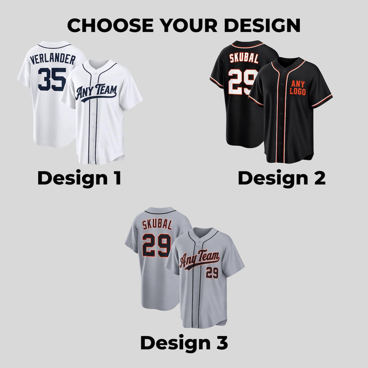 Detroit Tigers Jersey + Full Logo