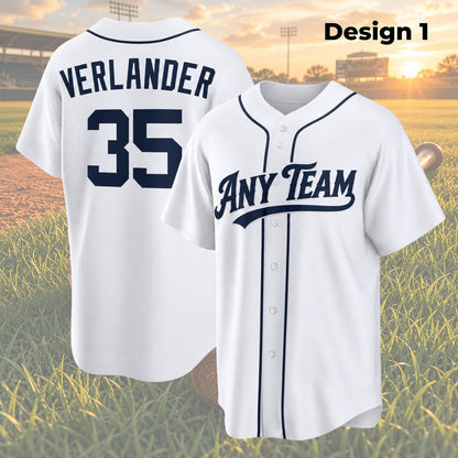 Detroit Tigers Jersey + Full Logo
