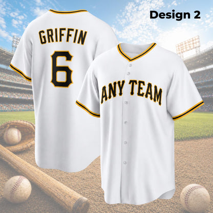 Pittsburgh Pirates Jersey + Full Logo
