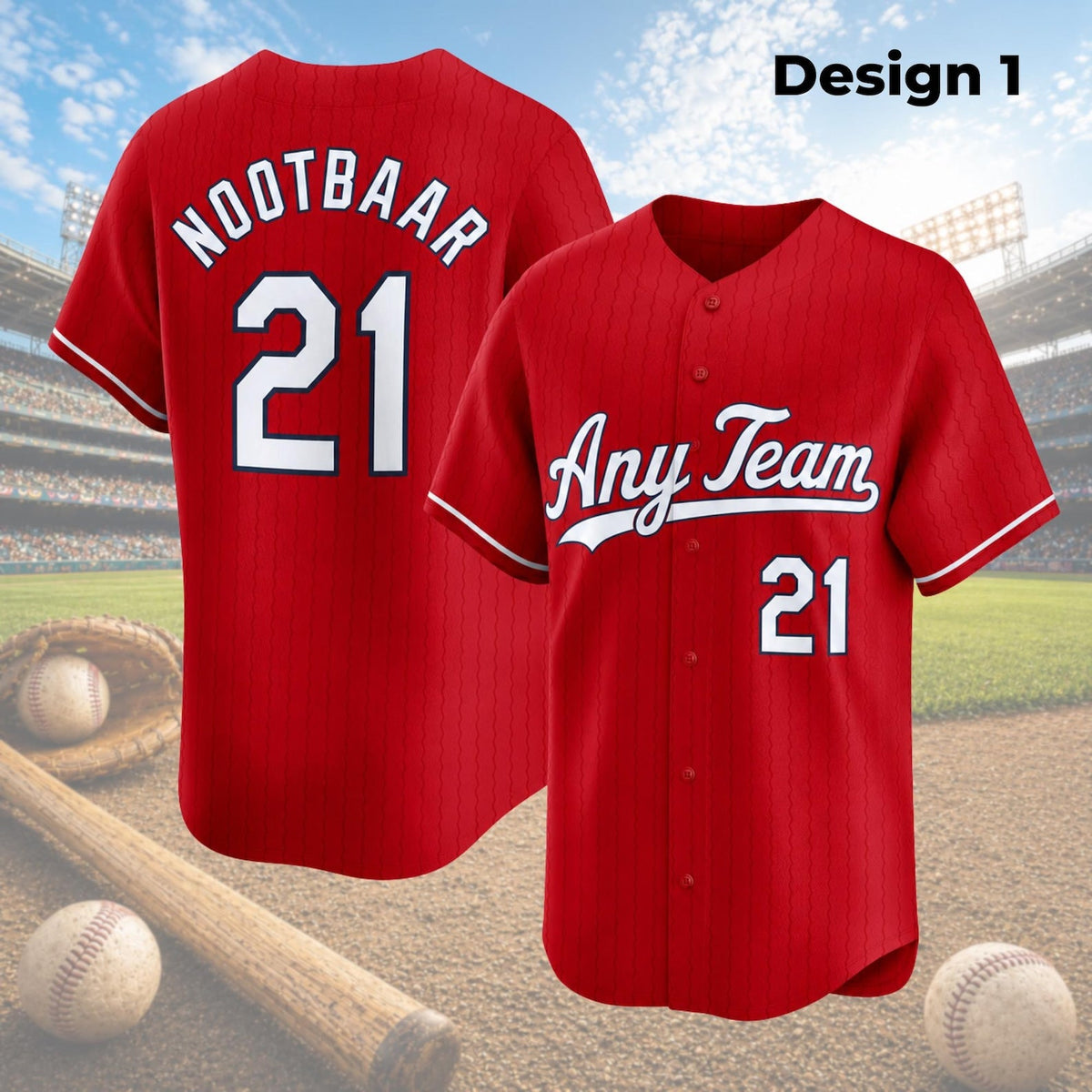 St. Louis Cardinals Jersey + Full Logo