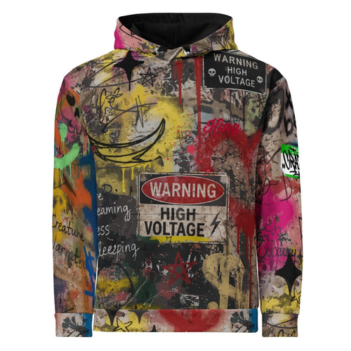 Retro Graffiti Road Sign Hoodie