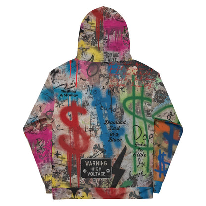 Retro Graffiti Road Sign Hoodie