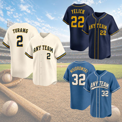 Milwaukee Brewers Jerseys + Full Logo