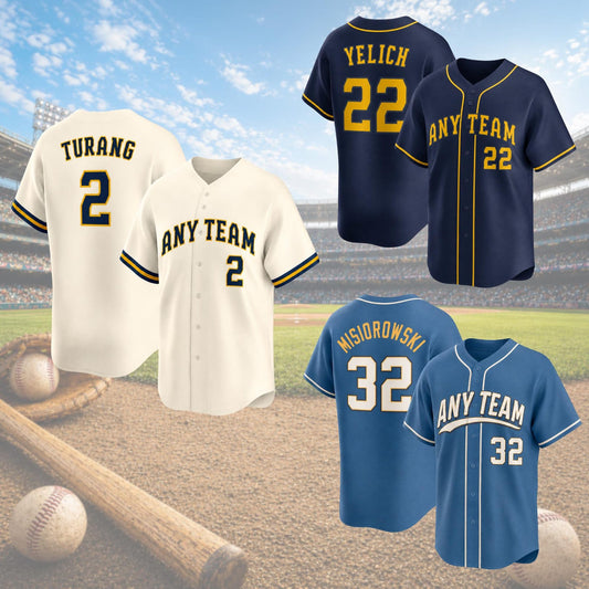 Milwaukee Brewers Jerseys + Full Logo