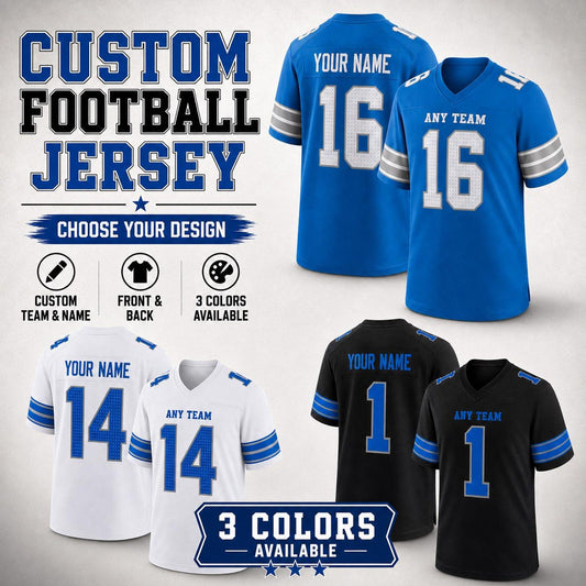 Detroit Lions Jersey + Full Logo