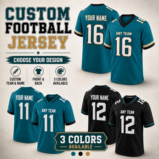 Jacksonville Jaguars Jersey + Full Logo