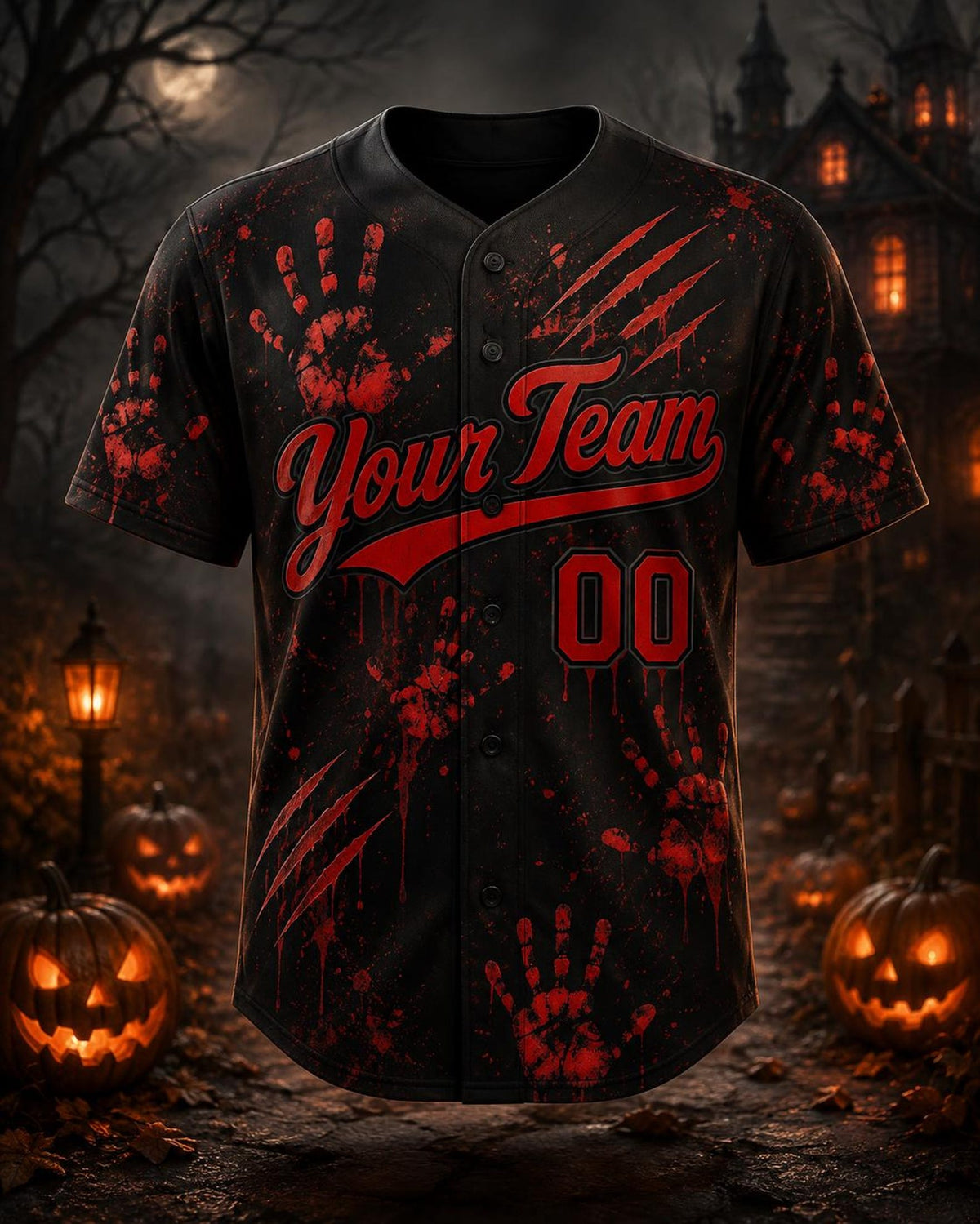 Personalized Halloween Baseball Jersey, Custom Skull Jersey, Unisex Group Shirt, Matching Team Jersey, Custom Name Number, Spooky Gift