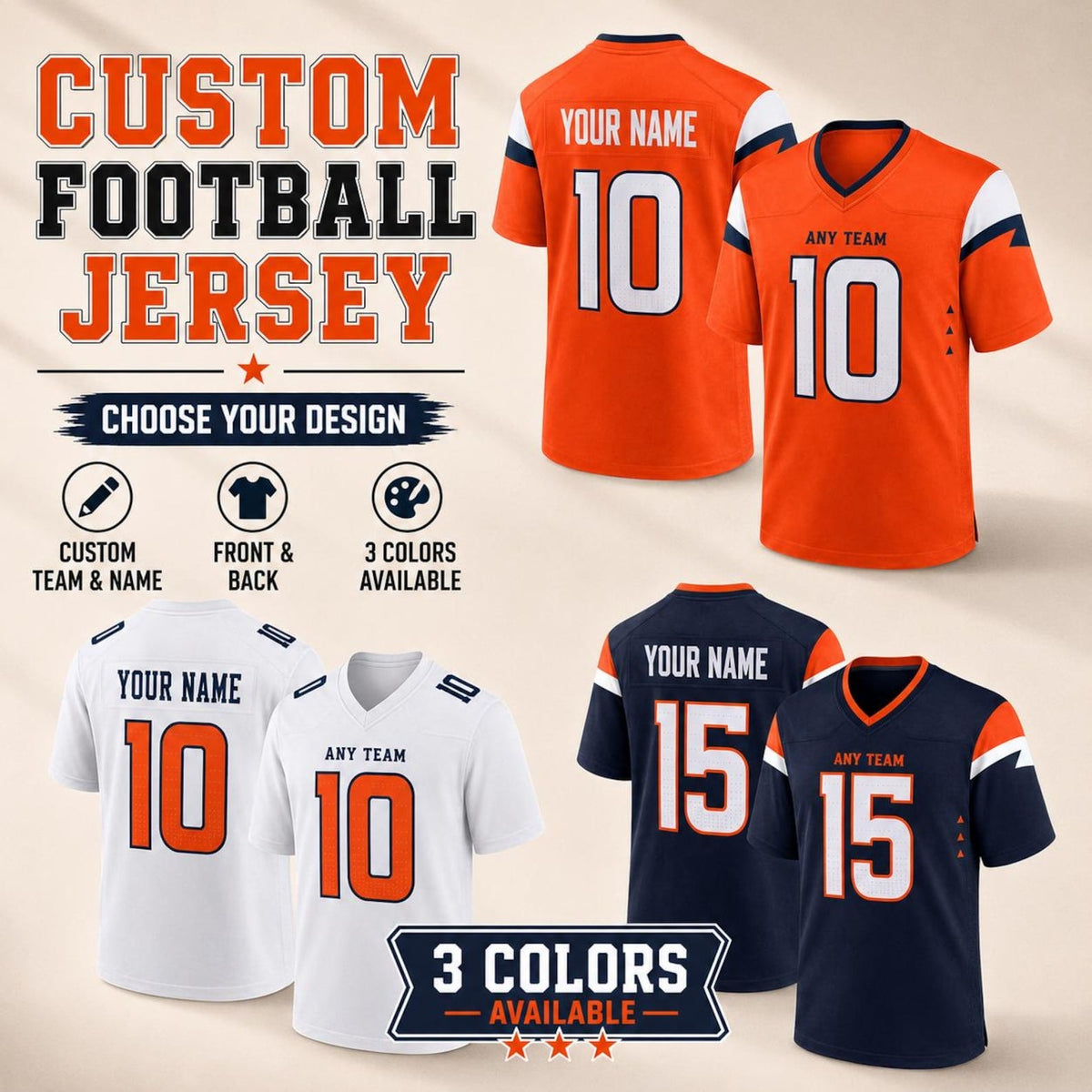Denver Broncos Jersey + Full Logo