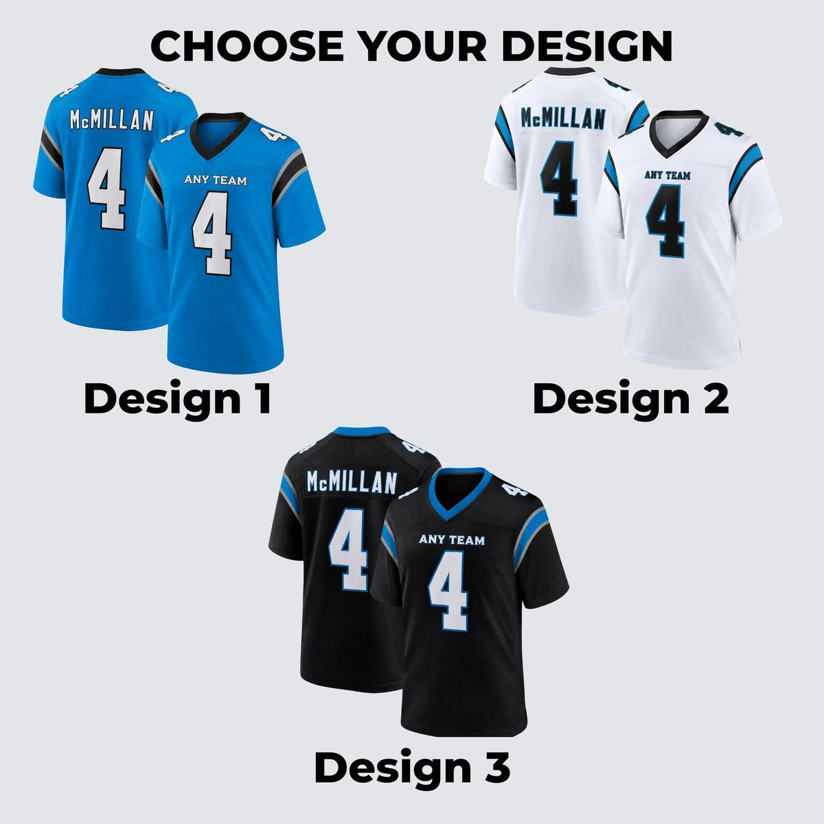 Carolina Panthers Jersey + Full Logo