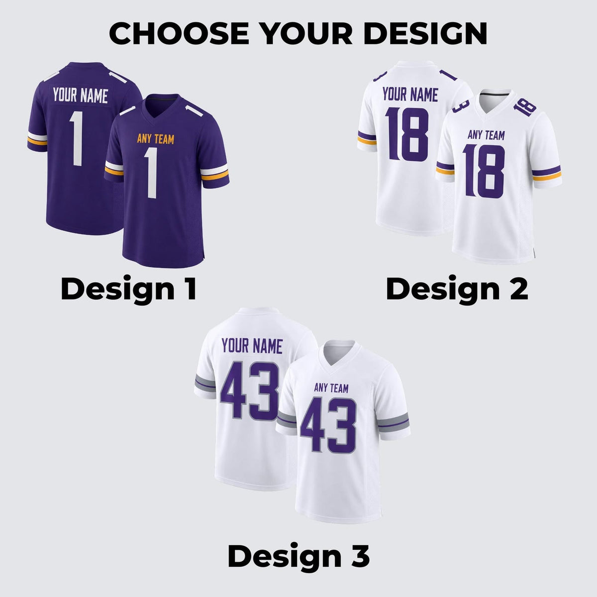Minnesota Vikings Jersey + Full Logo