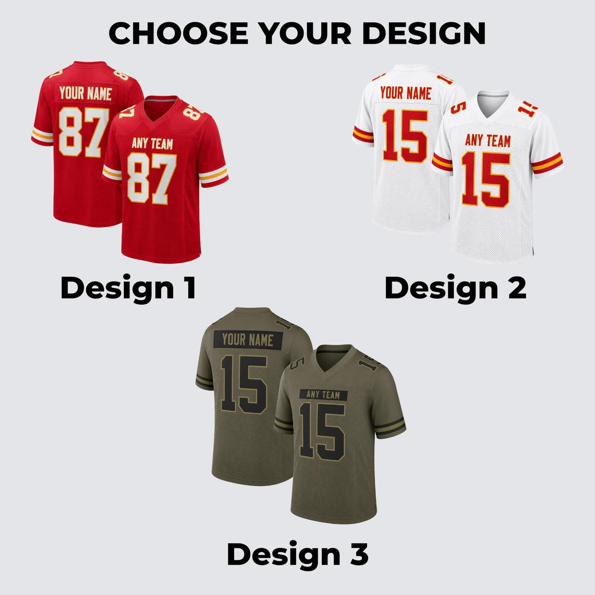 Kansas City Chiefs Jersey + Full Logo