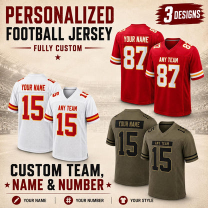 Kansas City Chiefs Jersey + Full Logo