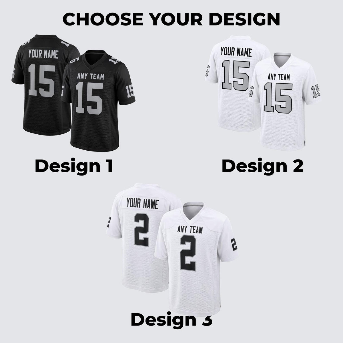 Las Vegas Raiders Jersey + Full Logo