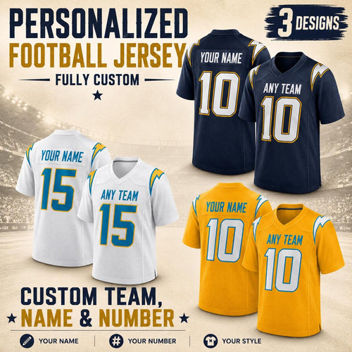 Los Angeles Chargers Jersey + Full Logo