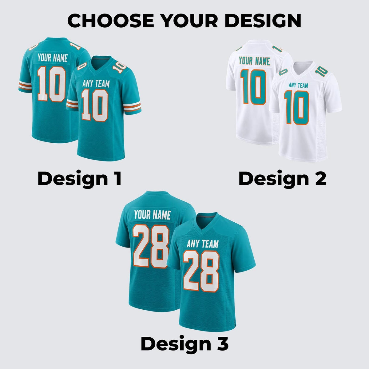 Miami Dolphins Jersey + Full Logo