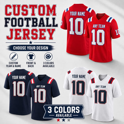 New England Patriots Jersey + Full Logo