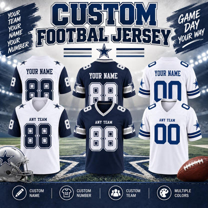Dallas Cowboys Jersey + Full Logo