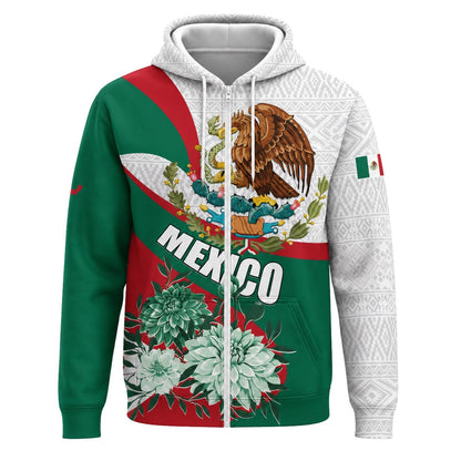 Mexico Zip Hoodie, Mexican Eagle Pride Jacket, Unisex Heritage Gift for Men and Women