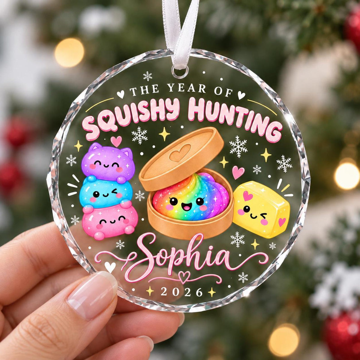 Personalized Squishy Christmas Ornament 2026
