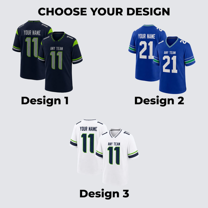 Seattle Seahawks Jersey + Full Logo