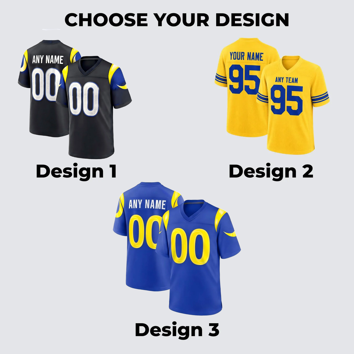 Los Angeles Rams Jersey + Full Logo