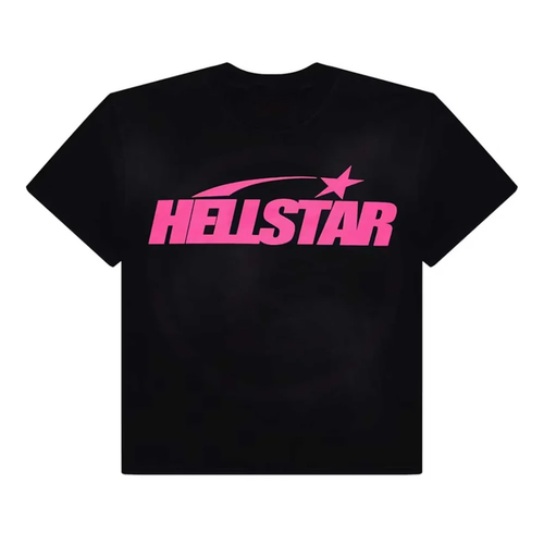 Hellstar 'Classic Logo' Black & Pink Tee