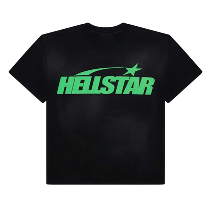 Hellstar 'Classic Logo' Black & Green Tee
