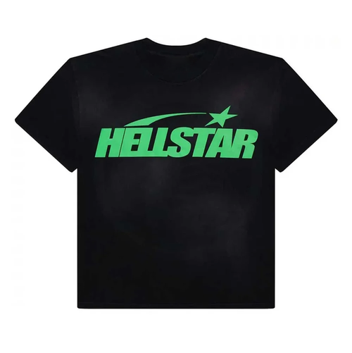 Hellstar 'Classic Logo' Black & Green Tee