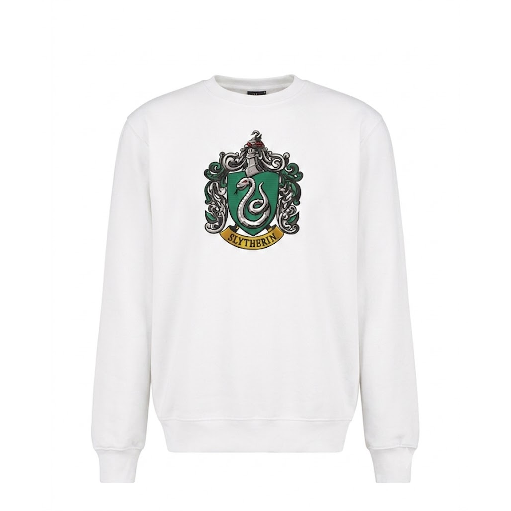 Slytherin House of Hogwarts School Embroidered Sweatshirt