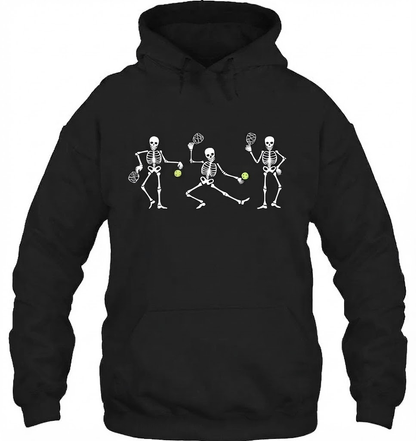 Halloween Pickleball Costume Skeletons Playing Pickleball Shirt