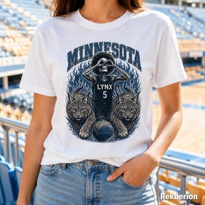 Olivia Miles Vintage 90s Basketball Skull Washed Tee