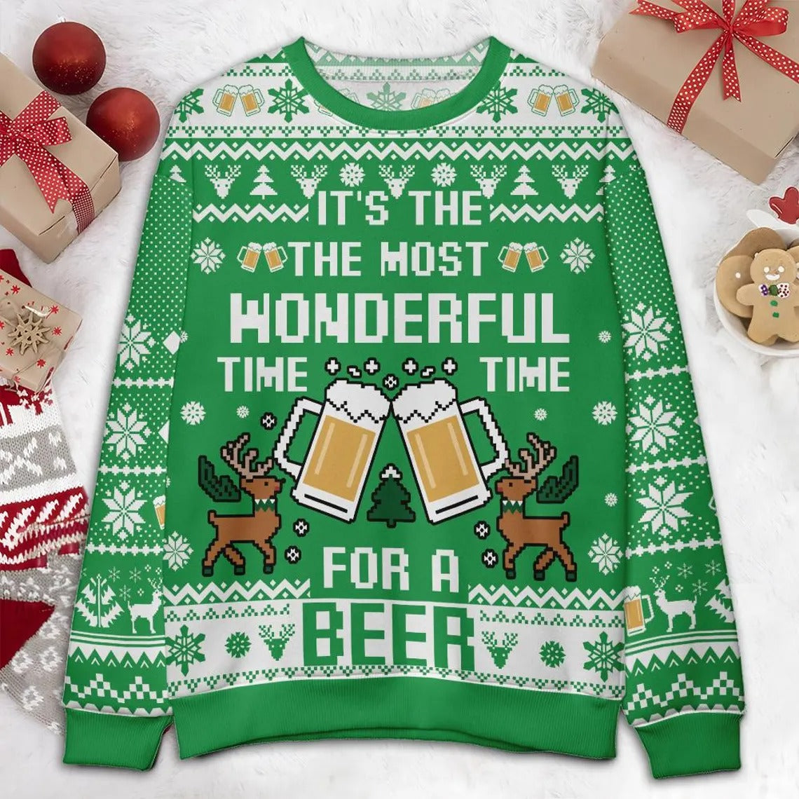 Most Wonderful Time for a Beer Christmas Sweater