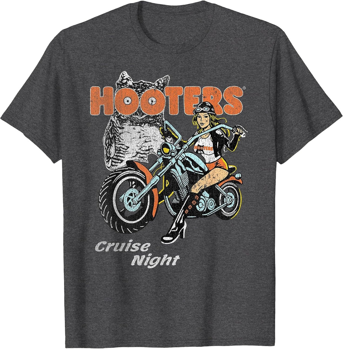 Hooters Cruise Night Biker Chick Vintage T-Shirt