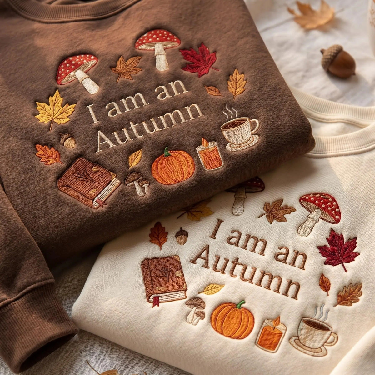 Embroidered I Am An Autumn Sweatshirt