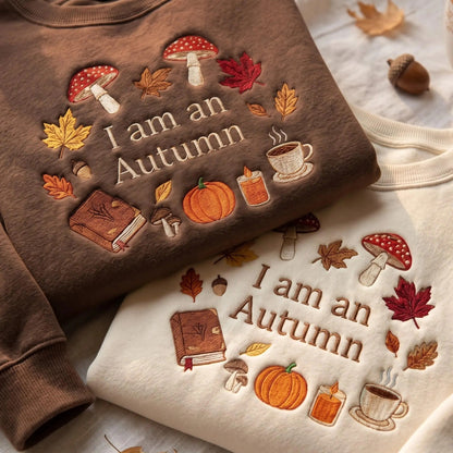 Embroidered I Am An Autumn Sweatshirt