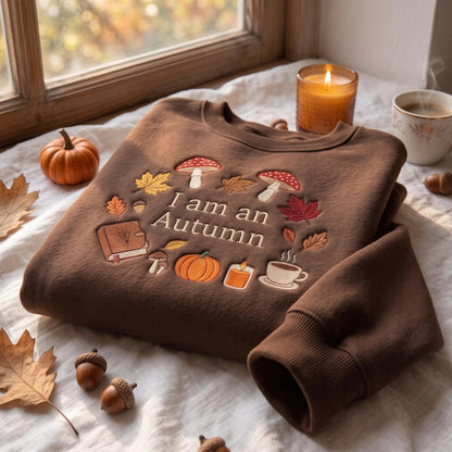 Embroidered I Am An Autumn Sweatshirt