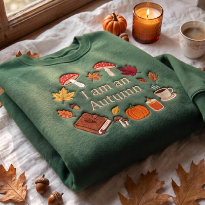 Embroidered I Am An Autumn Sweatshirt