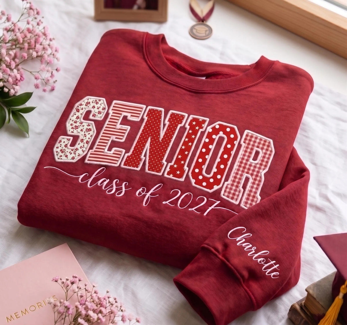 Embroidered Senior Graduation Sweatshirt