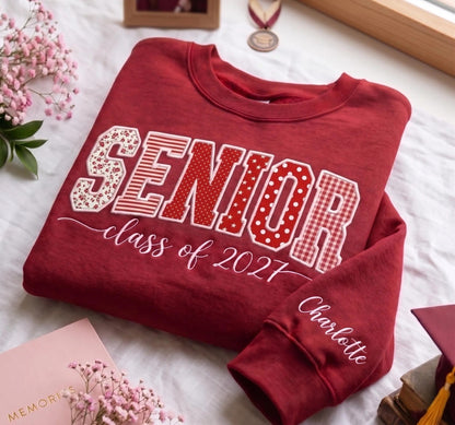 Embroidered Senior Graduation Sweatshirt
