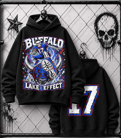 Vintage Buffalo Football Washed Hoodie