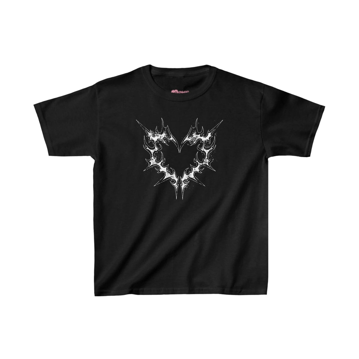 Y2K Grunge Heart Baby Tee