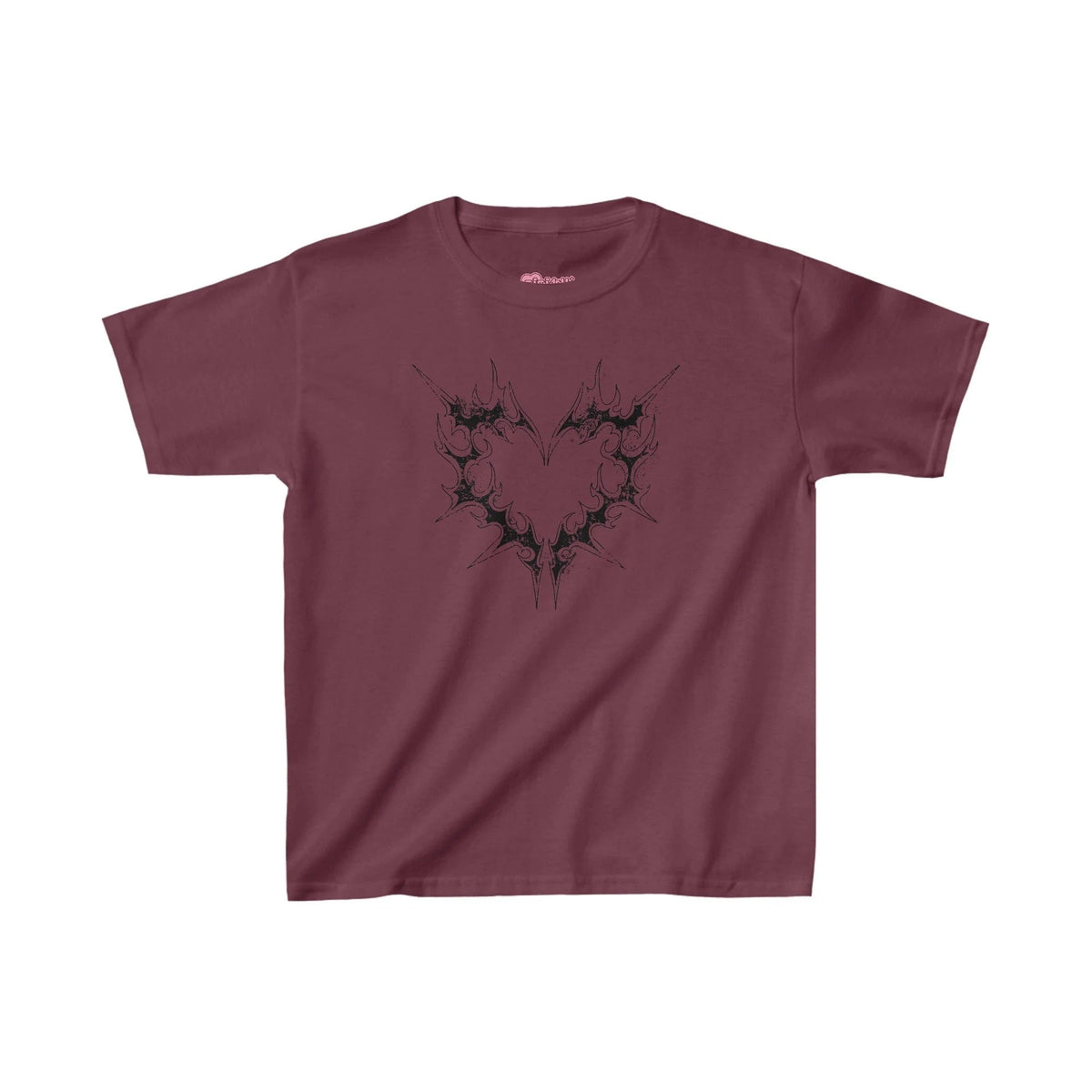 Y2K Grunge Heart Baby Tee