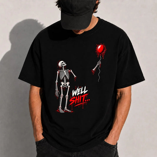 Skeleton Lost Balloon Funny Halloween Shirt