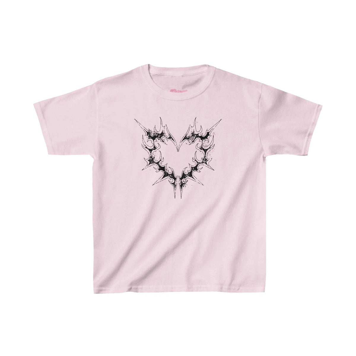 Y2K Grunge Heart Baby Tee