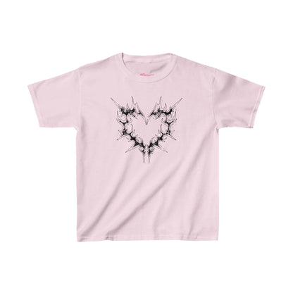 Y2K Grunge Heart Baby Tee