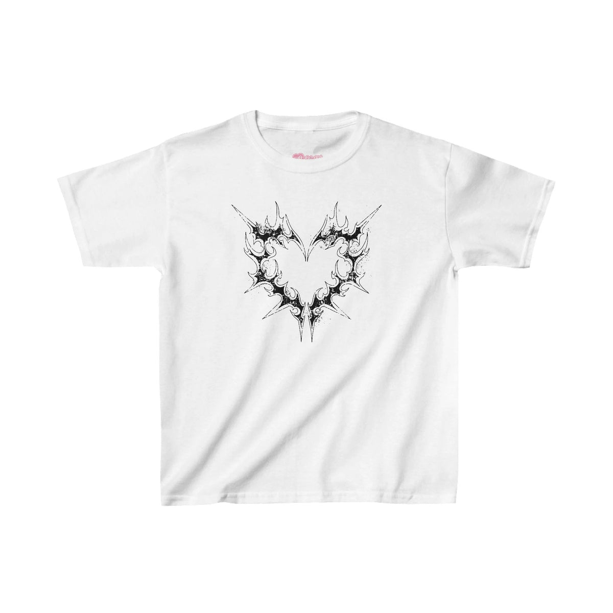 Y2K Grunge Heart Baby Tee